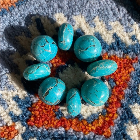 Turquoise Set of 12 Napkin Holders - Picture 2 of 2